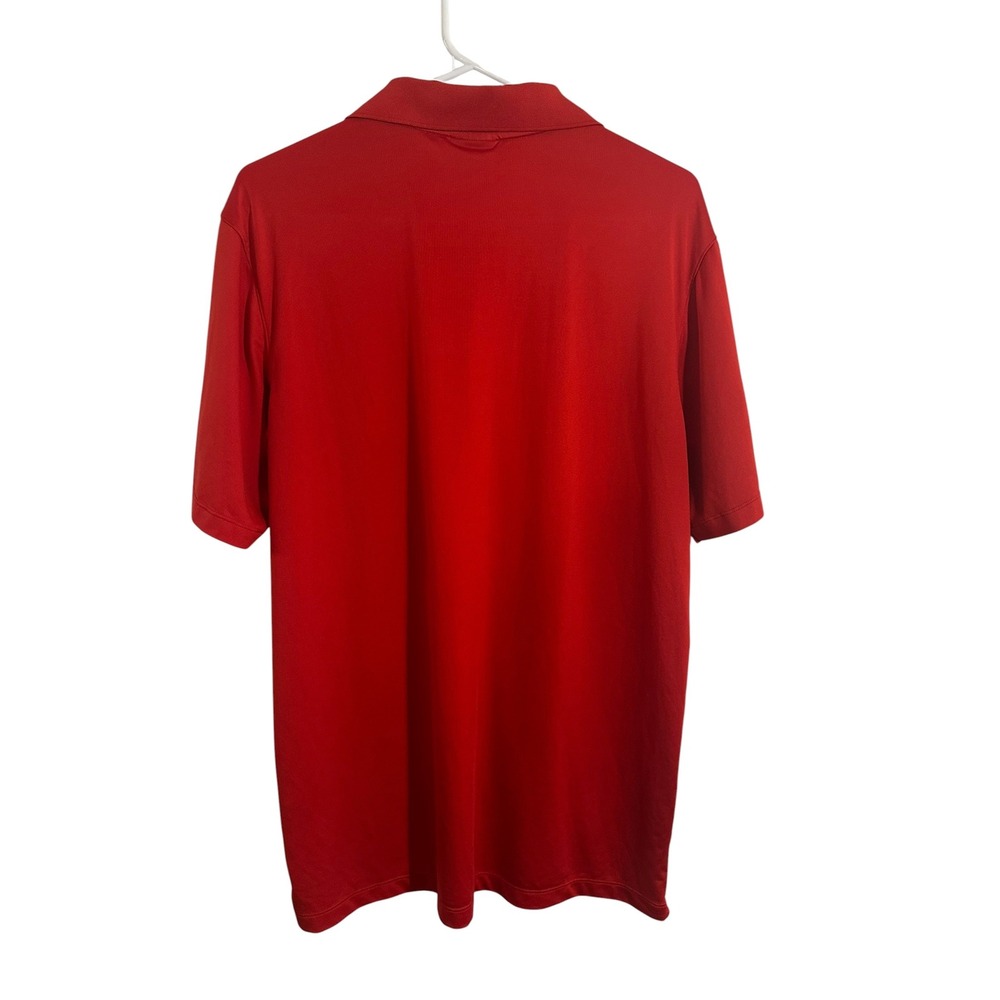 100 Thieves Mens Performance Polo Shirt Red Short Sleeve Embroidered Logo Large - Picture 2 of 12